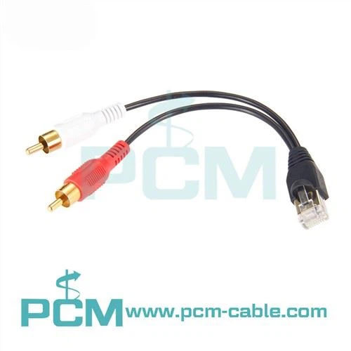 Power Link Adapter RCA-Stecker auf RJ45-Kabel