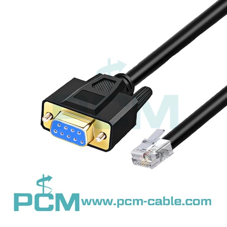 RJ45-auf-Seriell-DB9 9-Pin-LAN-Router-Adapterkabel