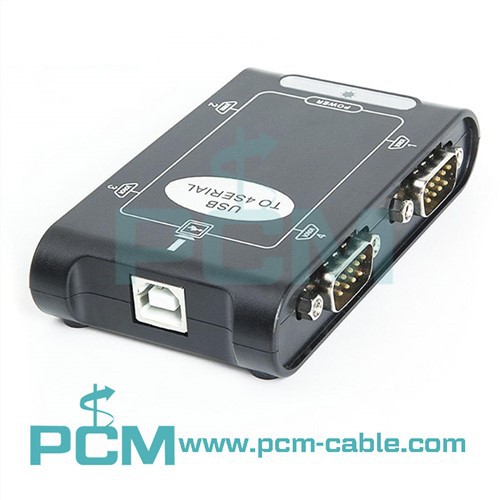 4-Port USB zu RS-232 Serieller Adapter Hub