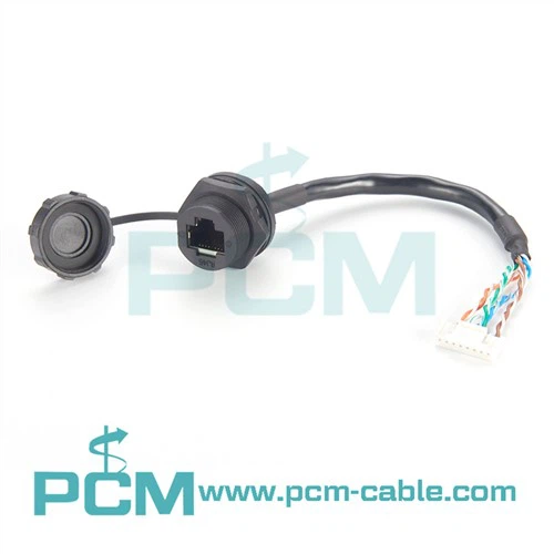 IP67 RJ45-Ethernet-zu-Molex-Leiterplattensteckverbinder