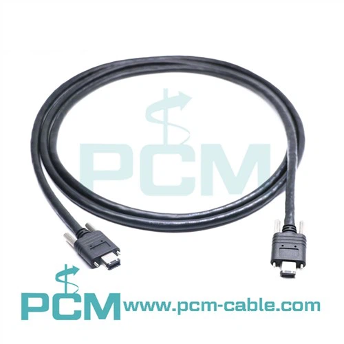 IEEE 1394A Firewire-Kabel mit zwei Schraubanschlüssen für Bildverarbeitungssysteme