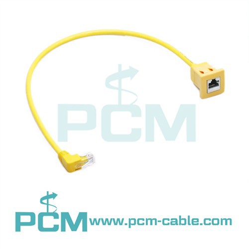 RJ45 CAT5e Super Speed ​​Panel Mount Snap-in Ethernet-Kabel