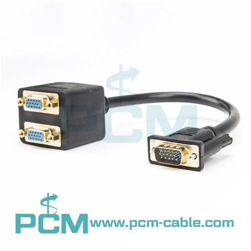 VGA-Stecker auf Dual-VGA-Buchse Splitter-Kabel