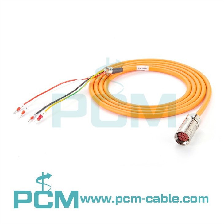 Servo Motor Power Cable 6 Pin M23 Size