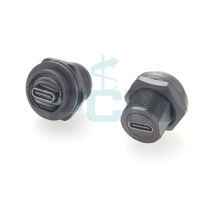 USB C Inline Cable Chassis Panel Socket Female to Female Extension