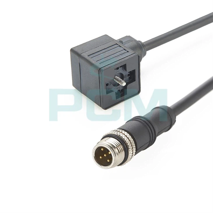 Überbrückungskabel mit Ventilstecker M12 zum Ventil-DIN-Stecker