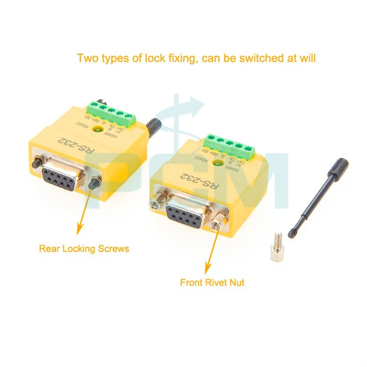 RS232-zu-RS485-RS422-Schnittstelle Serieller Konverter DB9-Buchse zum Klemmenblock