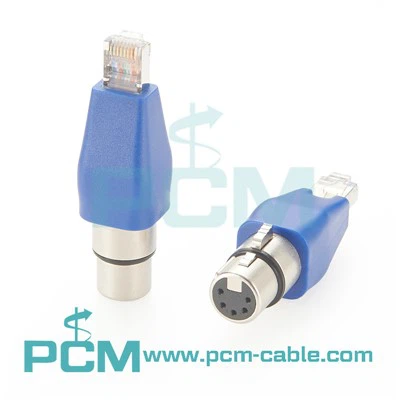 Cat5 Cat6 RJ45 Männlich zu 5 Pin DMX -Adapter