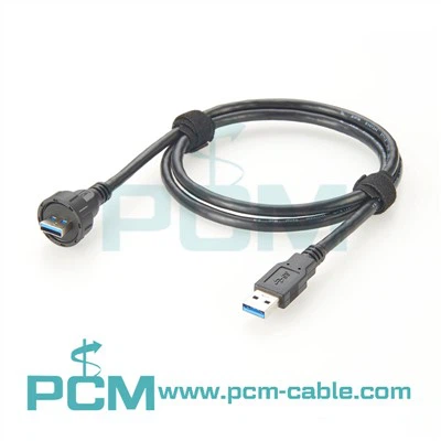 Wasserdichtes USB-Mini-B-Verlängerungskabel