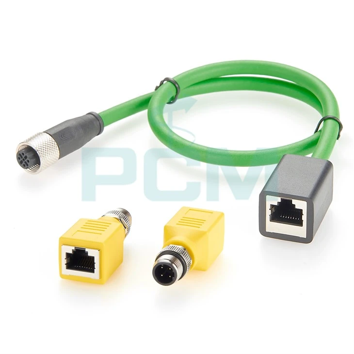 Profinet-Kabel, M12-D-kodierte Buchse, gerade auf RJ45-Buchse, industrielles Ethernet-Kabel