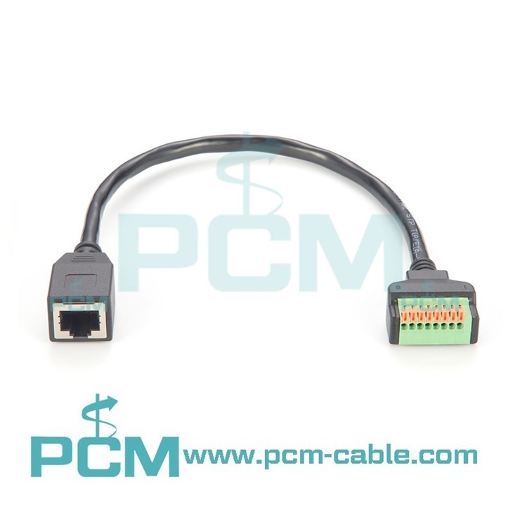 Ethernet spring terminal block cable