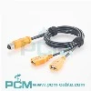 M12 A-Code 8-poliges auf Dual-USB-A-Kabel