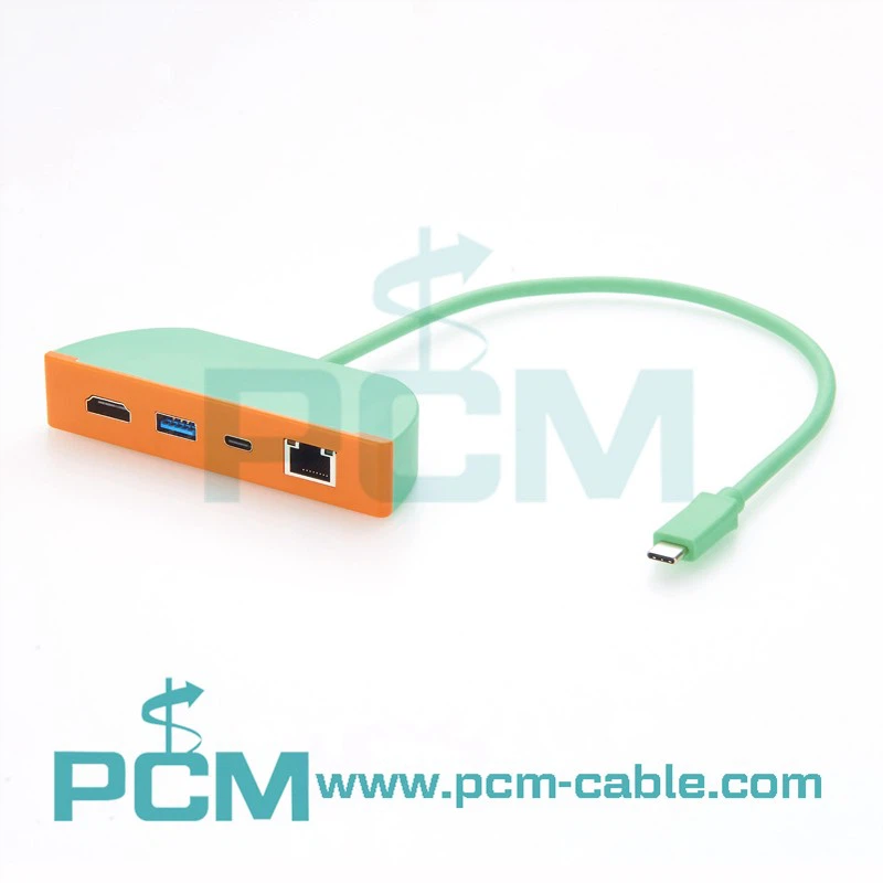 Industrial USB-C Panel Mount Docking Station with HDMI and Gigabit Ethernet