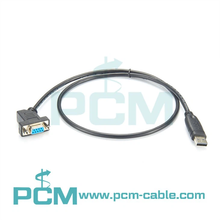 USB-zu-Seriell-Adapter, 45-Grad-Winkel, abgewinkelt, DB9